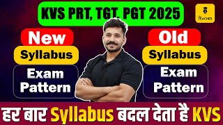 KVS New Vacancy 2025  Official New Syllabus Exam Pattern for KVS PRT TGT PGT  KVS Vacancy 2025 [upl. by Alaster]