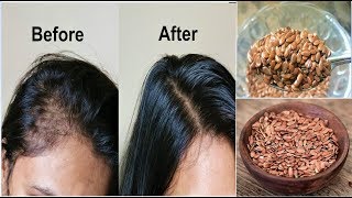 Your Hair Will Grow Like Crazy Just Eat 1 TableSpoon Daily for Hair Growth FLAXSEEDS for Long Hair [upl. by Atikehs]