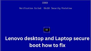 lenovo 50 neo 5 secure boot disable  error verication failed 0x1A security violation issue fix [upl. by Nelag]