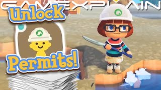 How to Unlock Terraforming in Animal Crossing New Horizons Island Designer Permits Guide [upl. by Atirahs203]