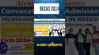 📌🔴Convocatorias de Admisión al Ciclo escolar 20242025 Tecnológico Nacional de México [upl. by Cammy904]