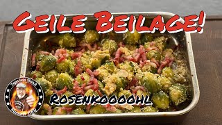 Ich mache MEGA LECKEREN Rosenkohl vom Pelletgrill [upl. by Blake]