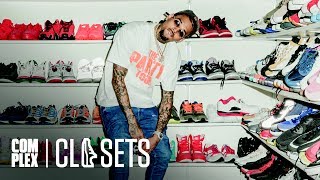 Chris Brown Shows Off The Most Insane Sneaker Collection Weve Ever Seen On Complex Closets [upl. by Rodd]