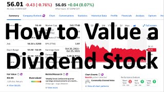 How to Value a Dividend Stock Dividend Discount Model Example [upl. by Gaves75]