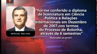 Ministro Miguel Relvas fez licenciatura em 1 ano 030712 [upl. by Mooney]