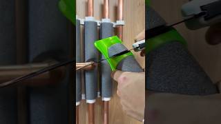 How to lag copper pipes like a pro asmr asmrsounds diy howto subscribe youtubeshorts tools [upl. by Cordy361]