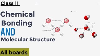 Chemical bonding amp Molecular Structure Class 11 Chemistry  Chapter 04 chemistry video [upl. by Nosilla]