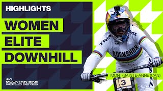 MontSainteAnne  Women Elite DHI Highlights  2023 UCI Mountain Bike World Cup [upl. by Harwilll881]