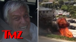 Dick Van Dykes Car EXPLODED On The Freeway  TMZ [upl. by Akeirahs]