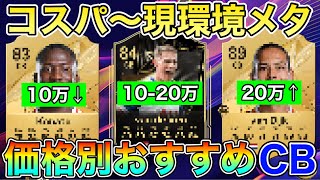 【FC25】コスパから超メタ選手たちまで！価格別おすすめCB選手紹介！ [upl. by Nirik]