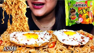 Spicy Korean Ramen Noodles Eating Challenge Mukbang  Spicy Noodles  ASMR asmr mukbang [upl. by Cassy625]