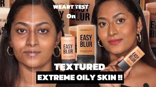 HUDA BEAUTY EASY BLUR FOUNDATION ✨ Review amp Wear Test on TEXTURED amp OILY skin ✨ [upl. by Mahoney]