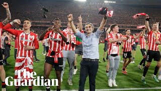 Players and fans celebrate as Athletic Club win Copa Del Rey to end 40year trophy drought [upl. by Imac]