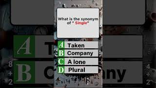 What Is the Best Synonym for Single youtubeshorts shortsviral [upl. by Eirased]