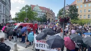 CSD Bautzen Demonstration und Gegendemonstration Freie Sachsen 100824 [upl. by Jacqui]