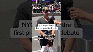 NYC reacts to the first presidential debate [upl. by Akirej542]