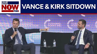 WATCH Charlie Kirk sits down with JD Vance  LiveNOW from FOX [upl. by Yttocs462]