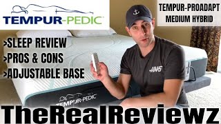 TEMPURPEDIC PROADAPT  MEDIUM HYBRID  SLEEP REVIEW [upl. by Arnuad734]