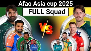 Afro Asia Cup all teams full squad 2024  Afro Asia Cup for Asia teams squad 2024  Afro Asia cup [upl. by Lars]