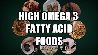 High Omega 3 Foods  Natural Sources Of Omega 3 Fatty Acids [upl. by Alyek]