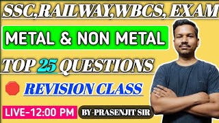 Metals nonmetals revision class chemistry 25 plus question [upl. by Crispa861]