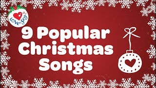 Top 9 Christmas Songs and Carols with Lyrics [upl. by Cutlor]