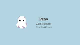 Pano How  Zack Tabudlo  FIL  ENG  Lyrics [upl. by Ahsatan]