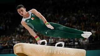 Rhys McClenaghan got scores a 15533 in the men’s pommel horse win Ireland’s third GOLD  incredible [upl. by Antrim]