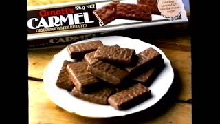 Australian Arnotts Carmel biscuits TV commercial ad 1990 [upl. by Cordell]