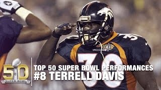 8 Terrell Davis Super Bowl XXXII Highlights  Top 50 SB Performances [upl. by Nosaes]