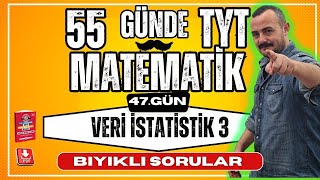 Veri İstatistik 3 Bıyıklı Sorular 55 Günde TYT Matematik Kampı  47 Gün  TYT Matematik [upl. by Rochette]