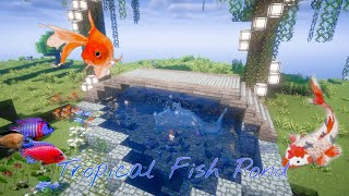 ASMR Tropical Pond Build ༄ؘ ۪۪۫۫ ▹▫◃ ۪۪۫۫ ༄ؘ in Minecraft clickity whispers [upl. by Fritts896]