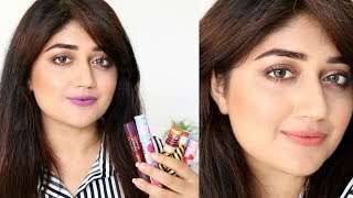 Lakmé x Masaba Lip Pout Swatches  corallista [upl. by Attenohs]