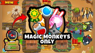 Magic Monkeys Only Hard  Middle of the Road Bloons TD 6 [upl. by Tullius]