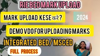 How to upload qualifying marks RIE cee 2024 ✅👍 demo vdo [upl. by Kampmeier]