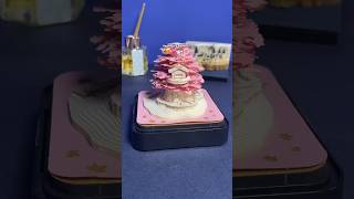 Aesthetic 3D Pink tree Calendar✨deskdecor studywithme couple notetaking giftideas unboxing [upl. by Annait]