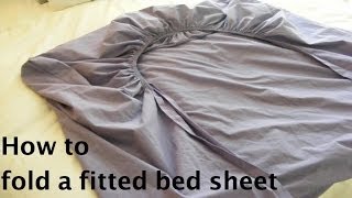 How to fold a fitted bed sheet [upl. by Snell]