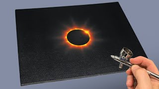 Airbrushing a Solar Eclipse for Beginners [upl. by Azne]