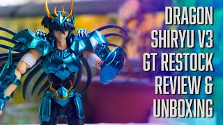 GT  Shiryu  Dragon V3  Restock 2024  Unboxing Comparativa Bandai V3 [upl. by Leizahaj]