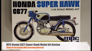 MPC 116 Honda Super Hawk CB77 Review  Still a nice model kit [upl. by Akimad]