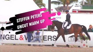 Steffen Peters Uncut Grand Prix Dressage Warm Up with Rosemunde [upl. by Joshuah]