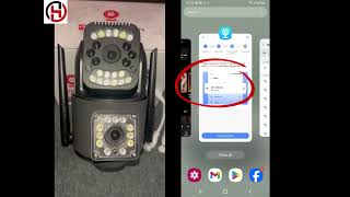 V380 pro camera set up tutorial dual lens [upl. by Cadmann277]