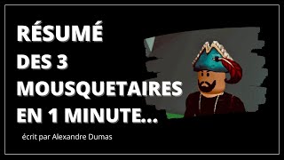 Résumé du livre quotles 3 Mousquetairesquot dAlexandre Dumas en 1 MINUTE [upl. by Cirda]