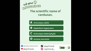 Crop Science questions set 1 [upl. by Yelrac]