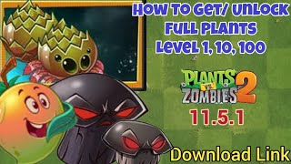 PvZ 2 1151  Hướng dẫn Full Plants Level 1100 no Full Map  Full Map vàng kim cương [upl. by Mandie]