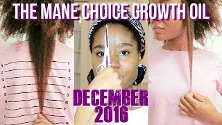 December 2016 Update The Mane Choice Growth Oil  Length Retention Journey [upl. by Ahsinoj730]