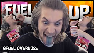 xQc GFUEL OVERDOSE  Compilation [upl. by Anastos]