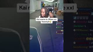 Kai Cenat Reacts to 2Rare xxl freestyle😂 shorts kaicenat xxl 2rare [upl. by Saint861]