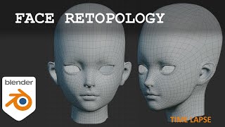 Blender36Face retopoloflow [upl. by Ymmij410]