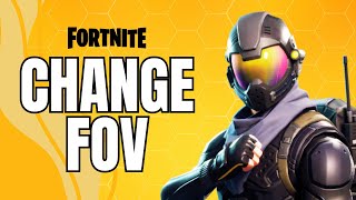 How To Change FOV In Fortnite 2024 Easy Method [upl. by Felicidad]